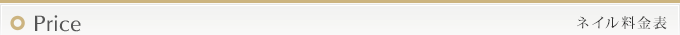 ネイル料金表